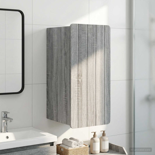 Bathroom Wall Cabinet ZWOLLE Grey Sonoma 30 x 31 x 63 cm