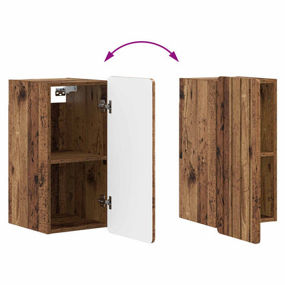 Bathroom Wall Cabinet ZWOLLE Old Wood 30 x 31 x 63 cm