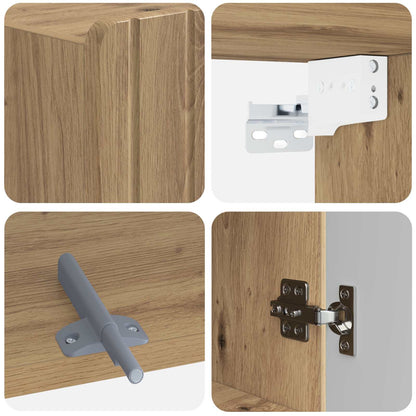 Bathroom Wall Cabinet ZWOLLE Artisan Oak 30 x 31 x 63 cm