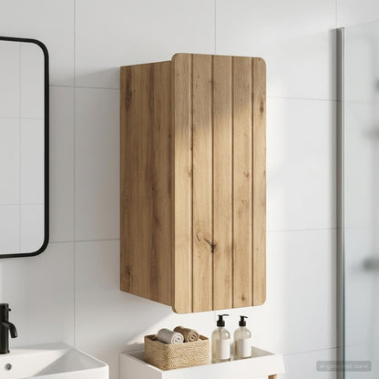 Bathroom Wall Cabinet ZWOLLE Artisan Oak 30 x 31 x 63 cm