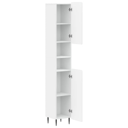 Bathroom Cabinet with Open Shelf ZWOLLE White