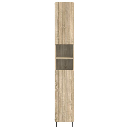 Bathroom Cabinet with Open Shelf ZWOLLE Sonoma Oak