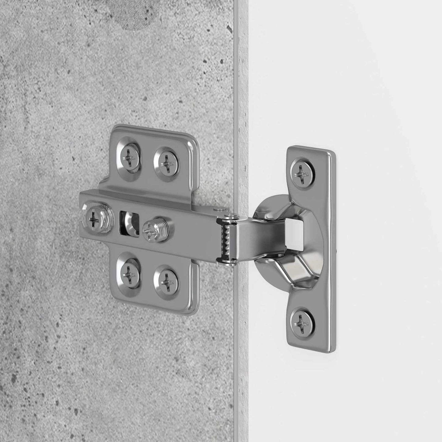 Bathroom Cabinet with Open Shelf ZWOLLE Concrete Grey