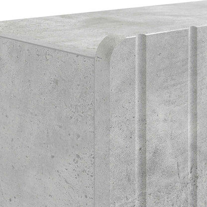 Bathroom Cabinet with Open Shelf ZWOLLE Concrete Grey
