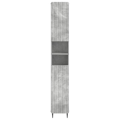 Bathroom Cabinet with Open Shelf ZWOLLE Concrete Grey