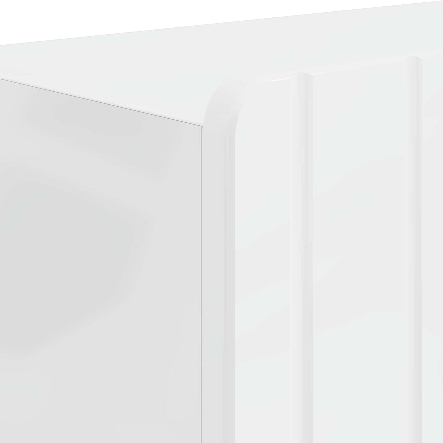 Bathroom Cabinet with Open Shelf ZWOLLE High Gloss White