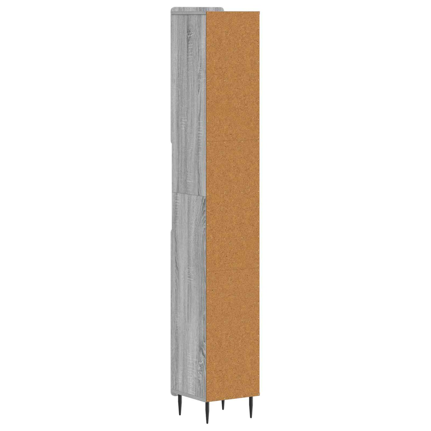 Bathroom Cabinet with Open Shelf ZWOLLE Grey Sonoma