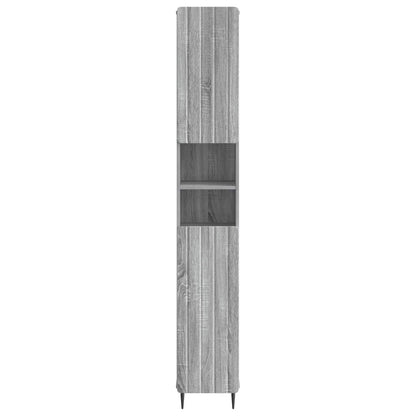 Bathroom Cabinet with Open Shelf ZWOLLE Grey Sonoma