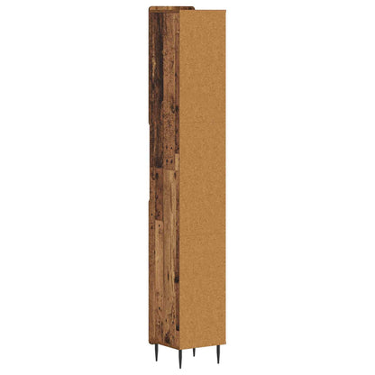 Bathroom Cabinet with Open Shelf ZWOLLE Old Wood
