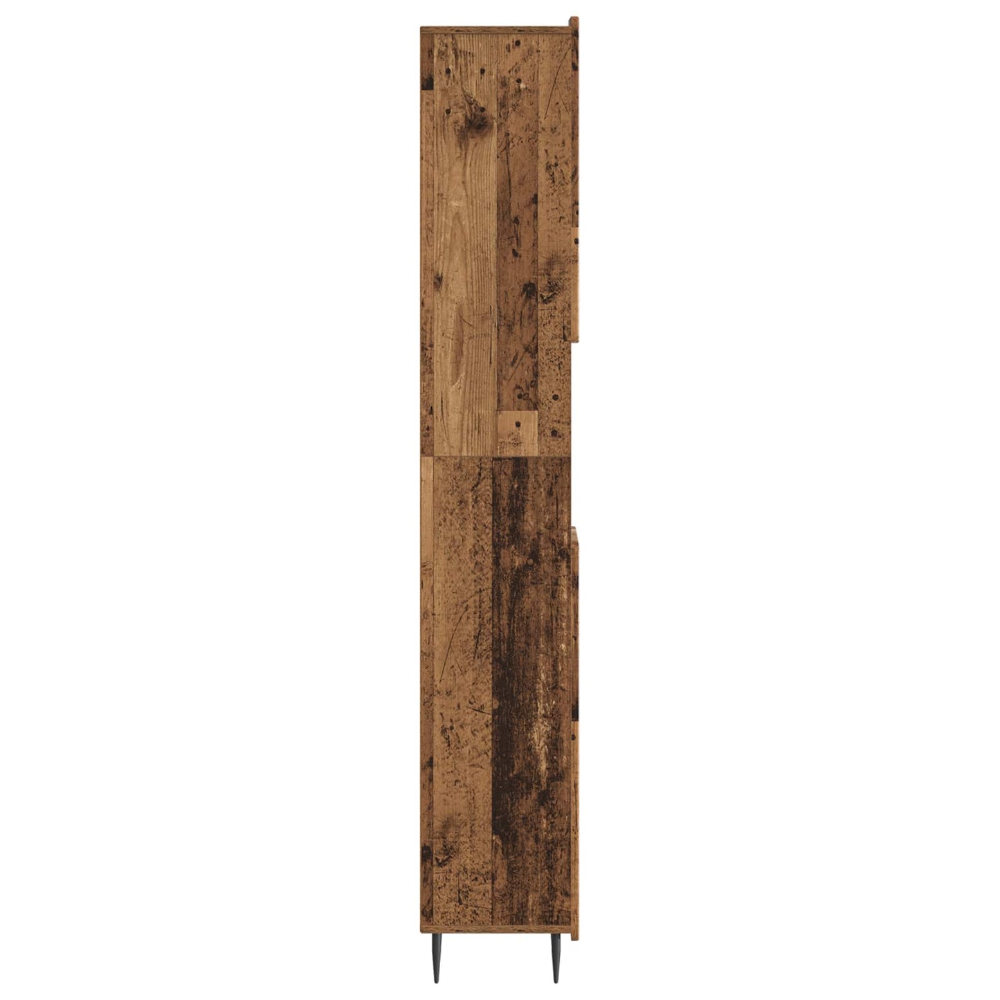 Bathroom Cabinet with Open Shelf ZWOLLE Old Wood