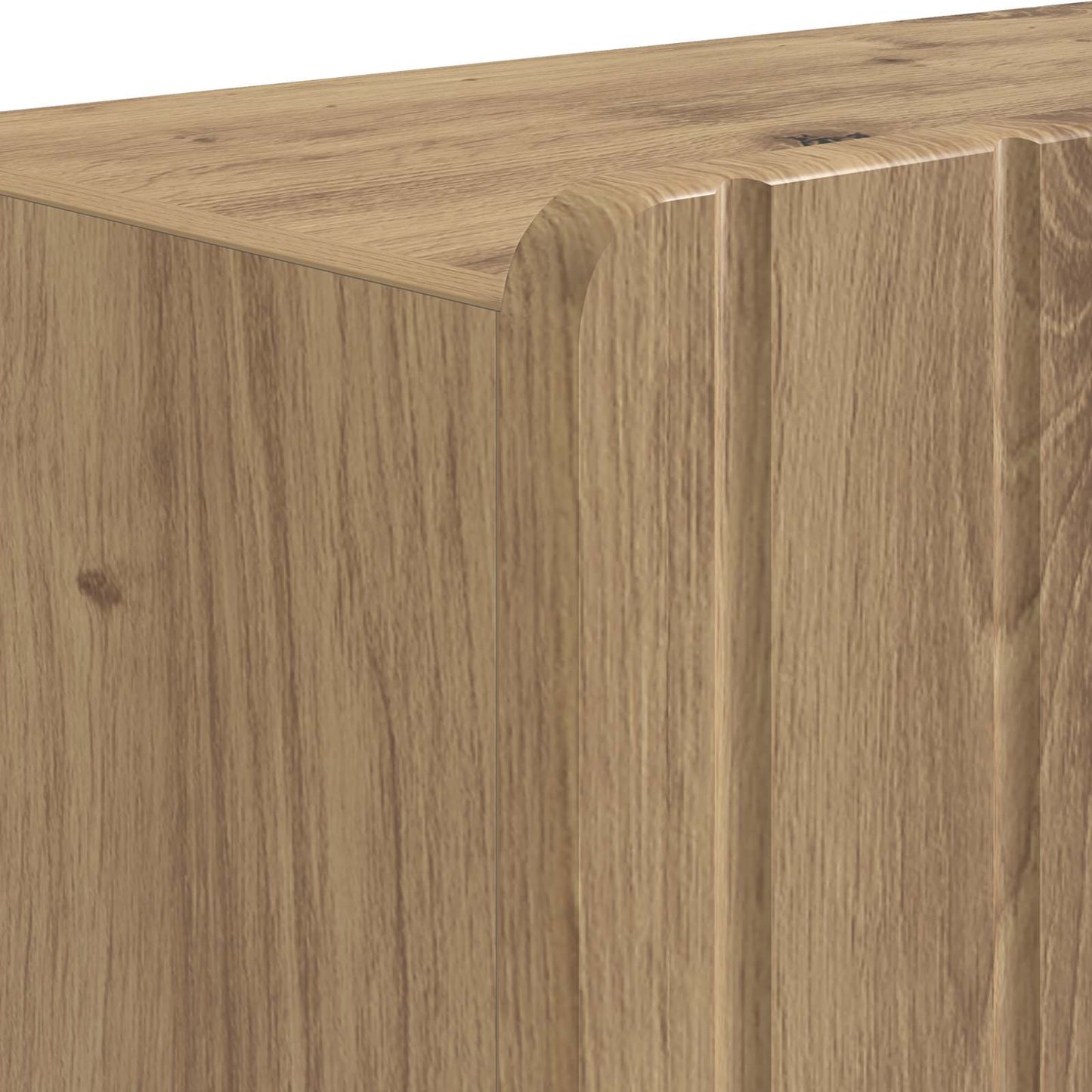 Bathroom Cabinet with Open Shelf ZWOLLE Artisan Oak