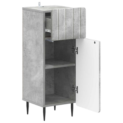 Bathroom Storage Cainet ZWOLLE Concrete Grey 30 x 31 x 79.5 cm