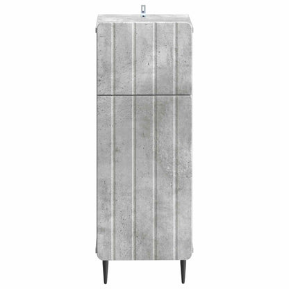 Bathroom Storage Cainet ZWOLLE Concrete Grey 30 x 31 x 79.5 cm