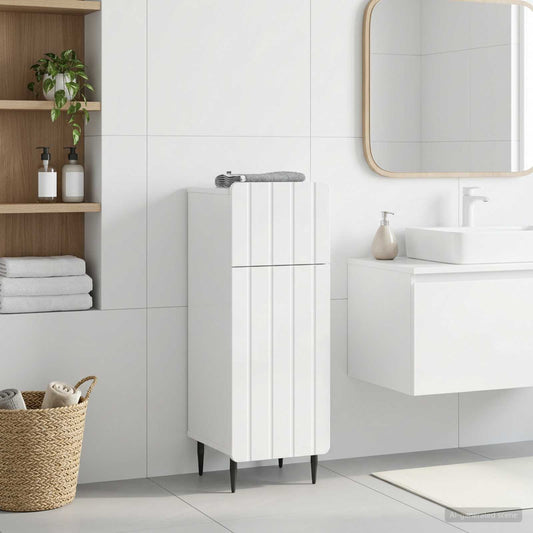 Bathroom Storage Cainet ZWOLLE High Gloss White