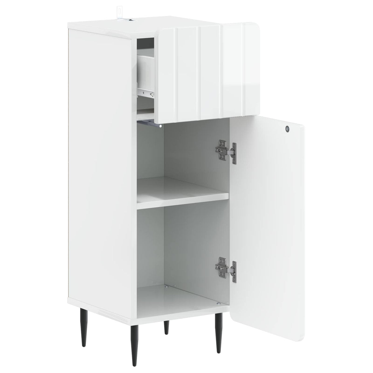 Bathroom Storage Cainet ZWOLLE High Gloss White