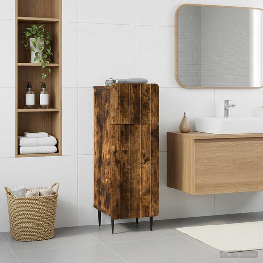 Bathroom Storage Cainet ZWOLLE Smoked Oak 30 x 31 x 79.5 cm