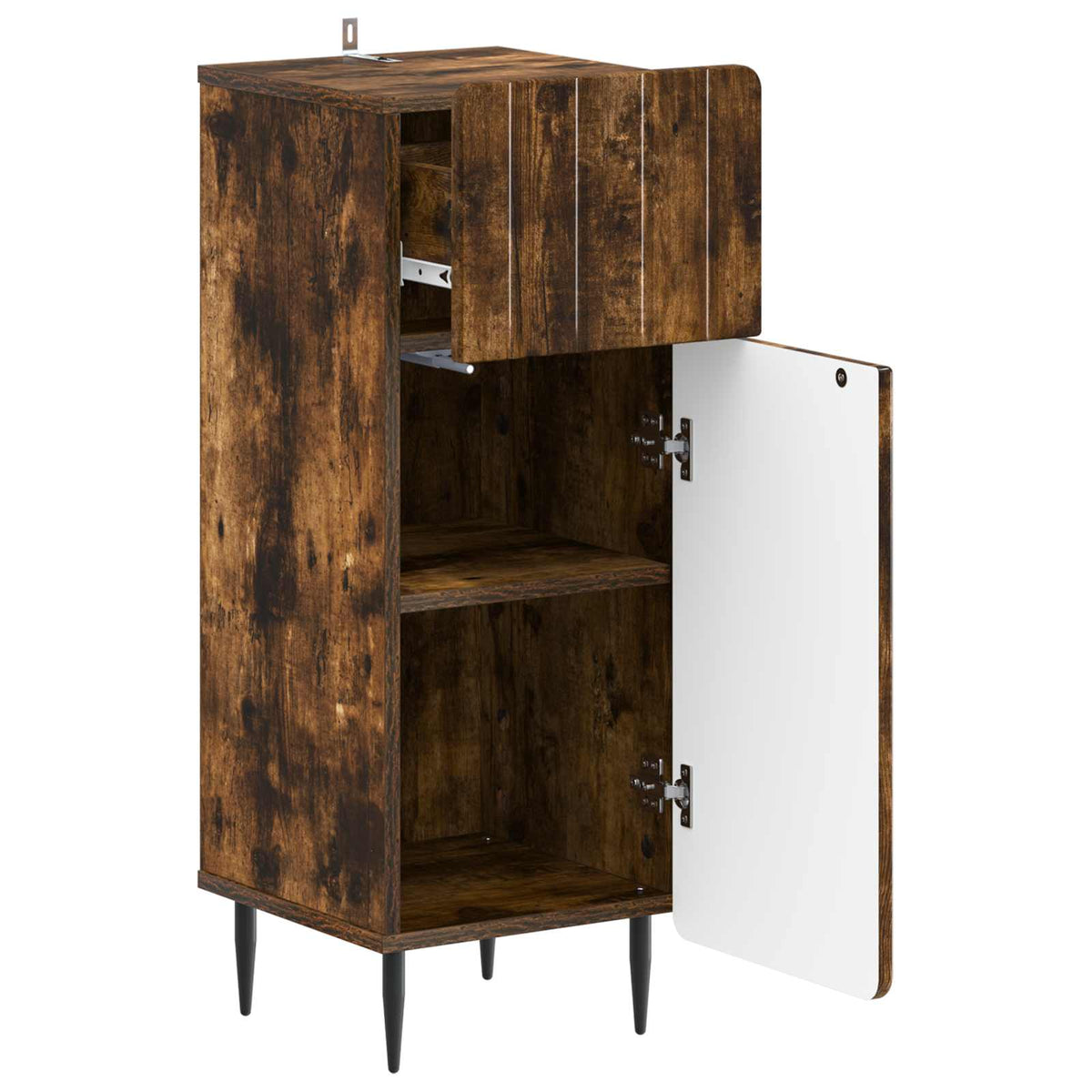 Bathroom Storage Cainet ZWOLLE Smoked Oak 30 x 31 x 79.5 cm