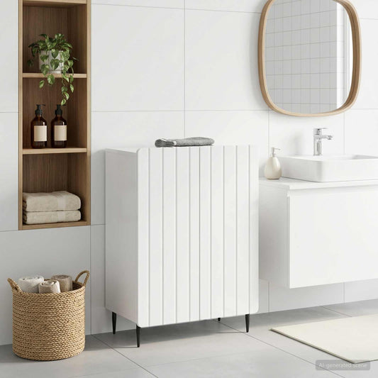 Bathroom Storage Cainet ZWOLLE High Gloss White