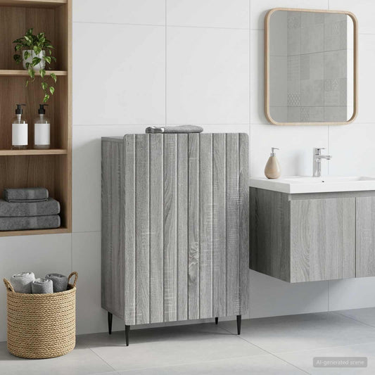 Bathroom Storage Cainet ZWOLLE Grey Sonoma 59.5 x 31 x 79.5 cm