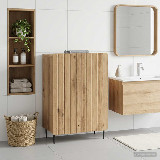 Bathroom Storage Cainet ZWOLLE Artisan Oak 59.5 x 31 x 79.5 cm