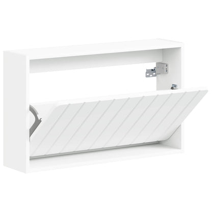 Wall-Mounted Shoe Cabinet ZWOLLE 71 x 17 x 43 cm White