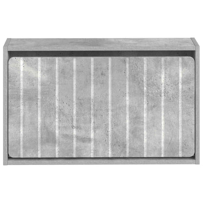 Wall-Mounted Shoe Cabinet ZWOLLE 71 x 17 x 43 cm Concrete Grey