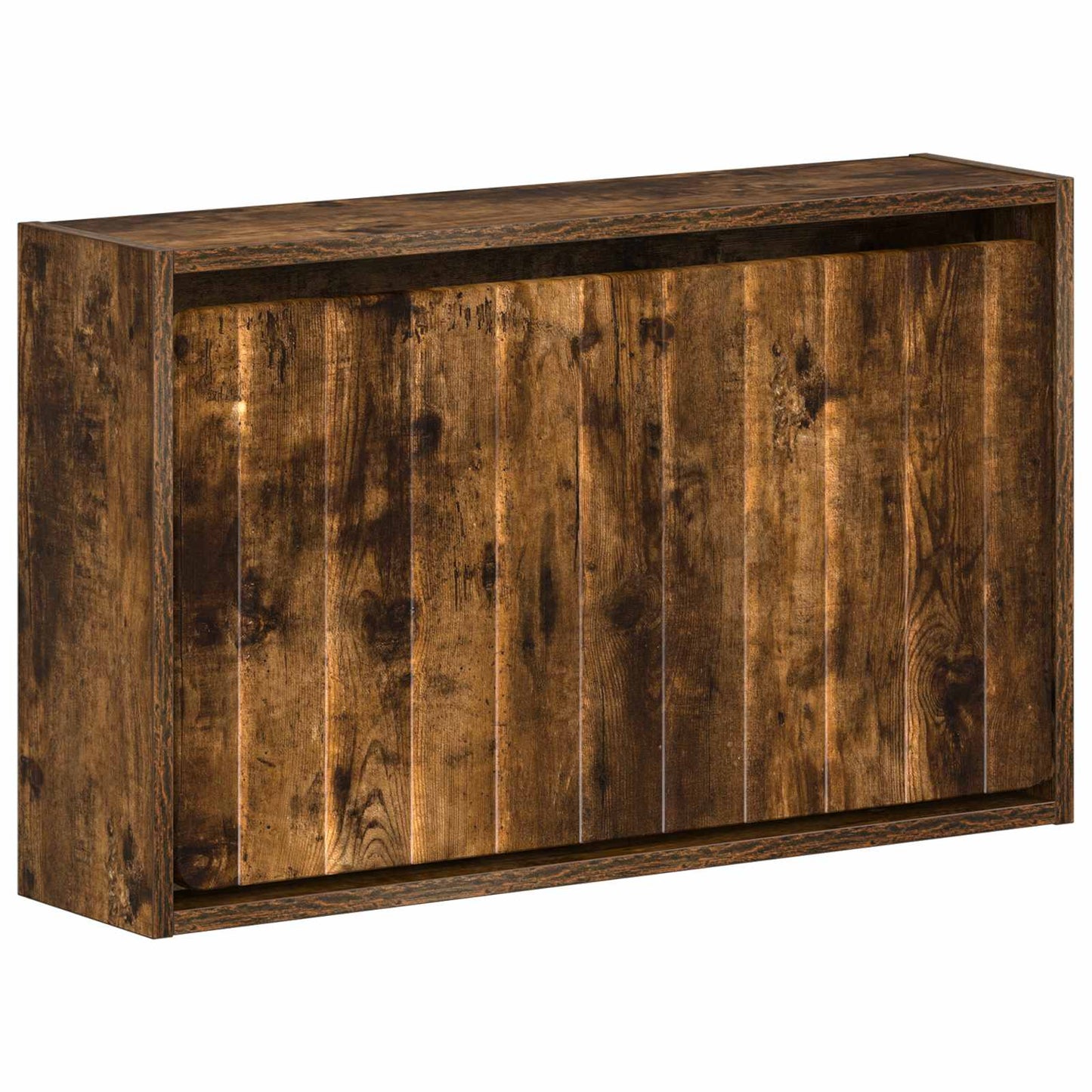 Wall-Mounted Shoe Cabinet ZWOLLE 71 x 17 x 43 cm Smoked Oak