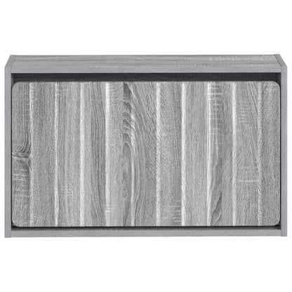 Wall-Mounted Shoe Cabinet ZWOLLE 71 x 17 x 43 cm Grey Sonoma
