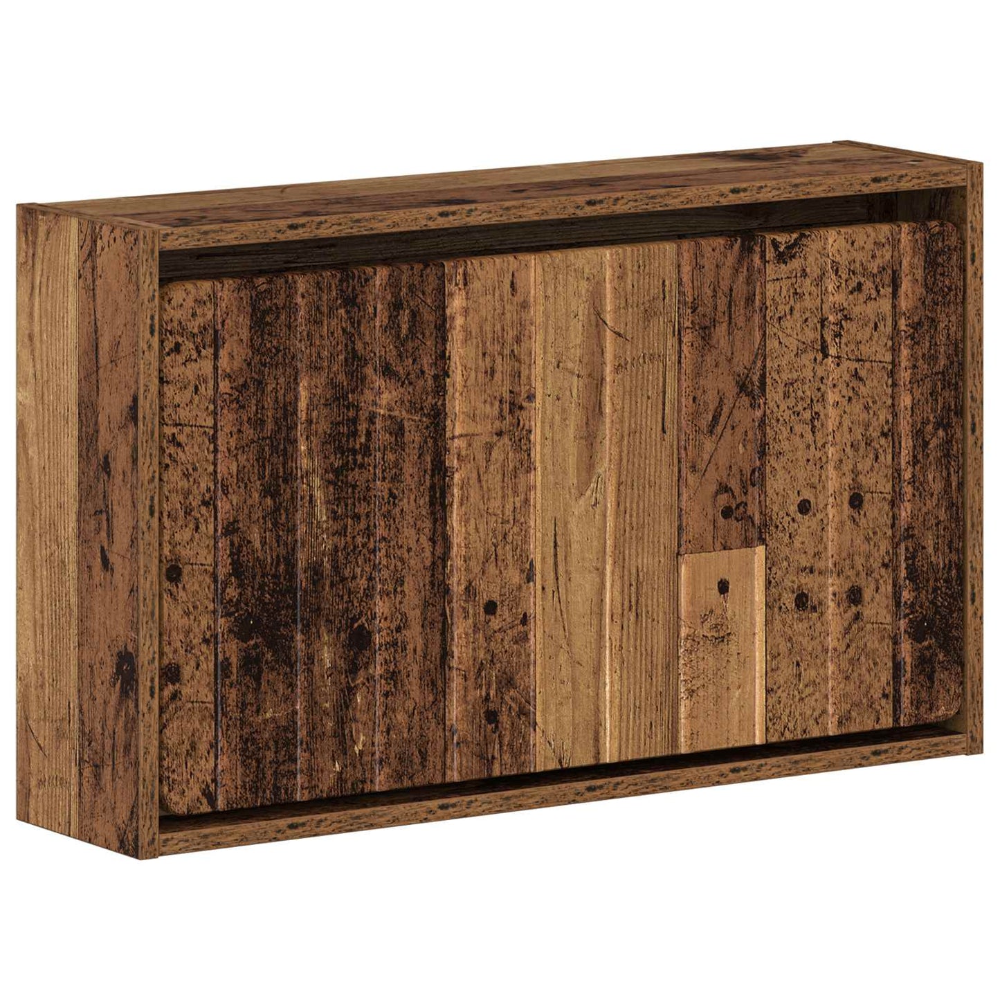 Wall-Mounted Shoe Cabinet ZWOLLE 71 x 17 x 43 cm Old Wood