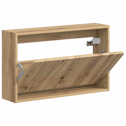 Wall-Mounted Shoe Cabinet ZWOLLE 71 x 17 x 43 cm Artisan Oak
