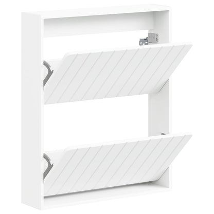 Wall-Mounted Shoe Cabinet ZWOLLE 71 x 17 x 86 cm White