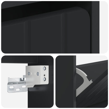 Wall-Mounted Shoe Cabinet ZWOLLE 71 x 17 x 86 cm Black