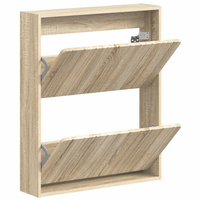 Wall-Mounted Shoe Cabinet ZWOLLE 71 x 17 x 86 cm Sonoma Oak