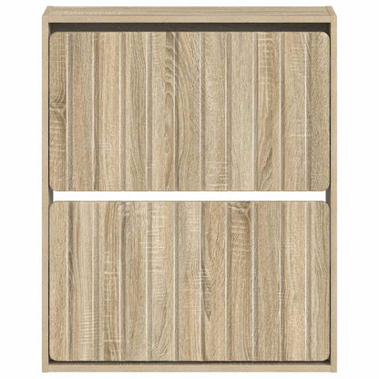Wall-Mounted Shoe Cabinet ZWOLLE 71 x 17 x 86 cm Sonoma Oak