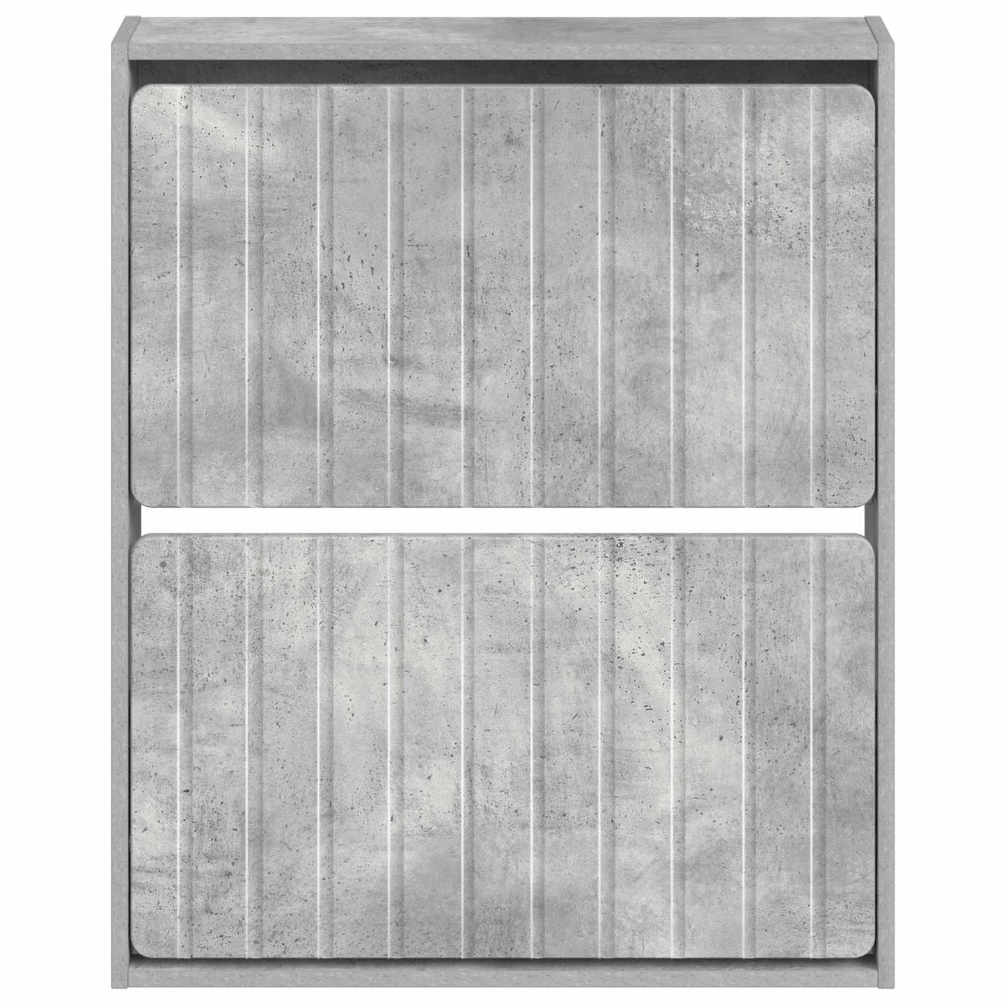 Wall-Mounted Shoe Cabinet ZWOLLE 71 x 17 x 86 cm Concrete Grey