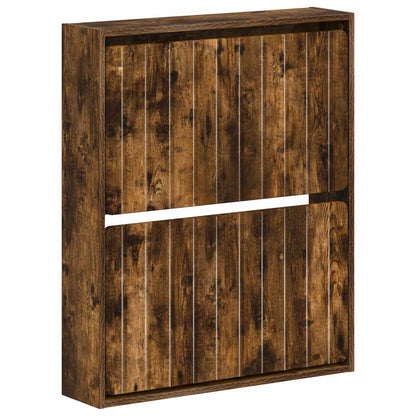 Wall-Mounted Shoe Cabinet ZWOLLE 71 x 17 x 86 cm Smoked Oak