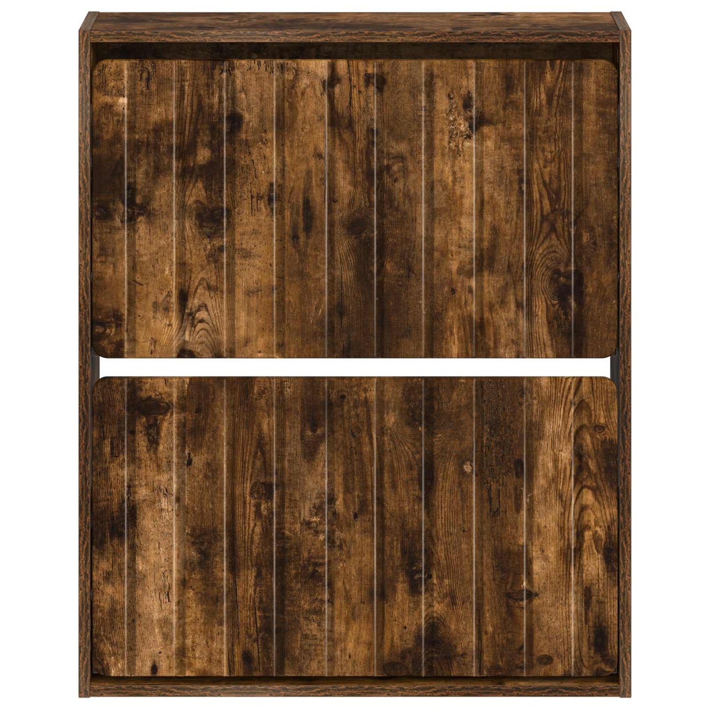 Wall-Mounted Shoe Cabinet ZWOLLE 71 x 17 x 86 cm Smoked Oak