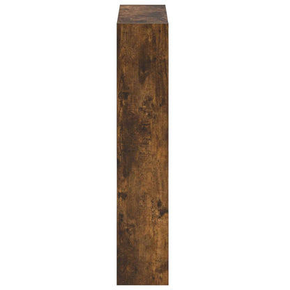 Wall-Mounted Shoe Cabinet ZWOLLE 71 x 17 x 86 cm Smoked Oak