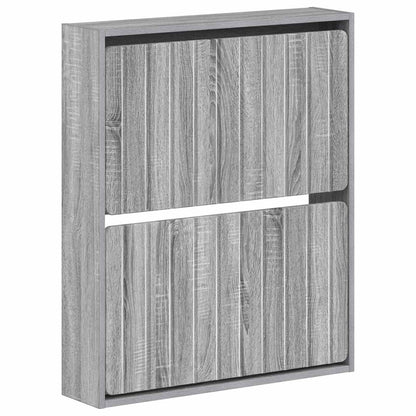 Wall-Mounted Shoe Cabinet ZWOLLE 71 x 17 x 86 cm Grey Sonoma