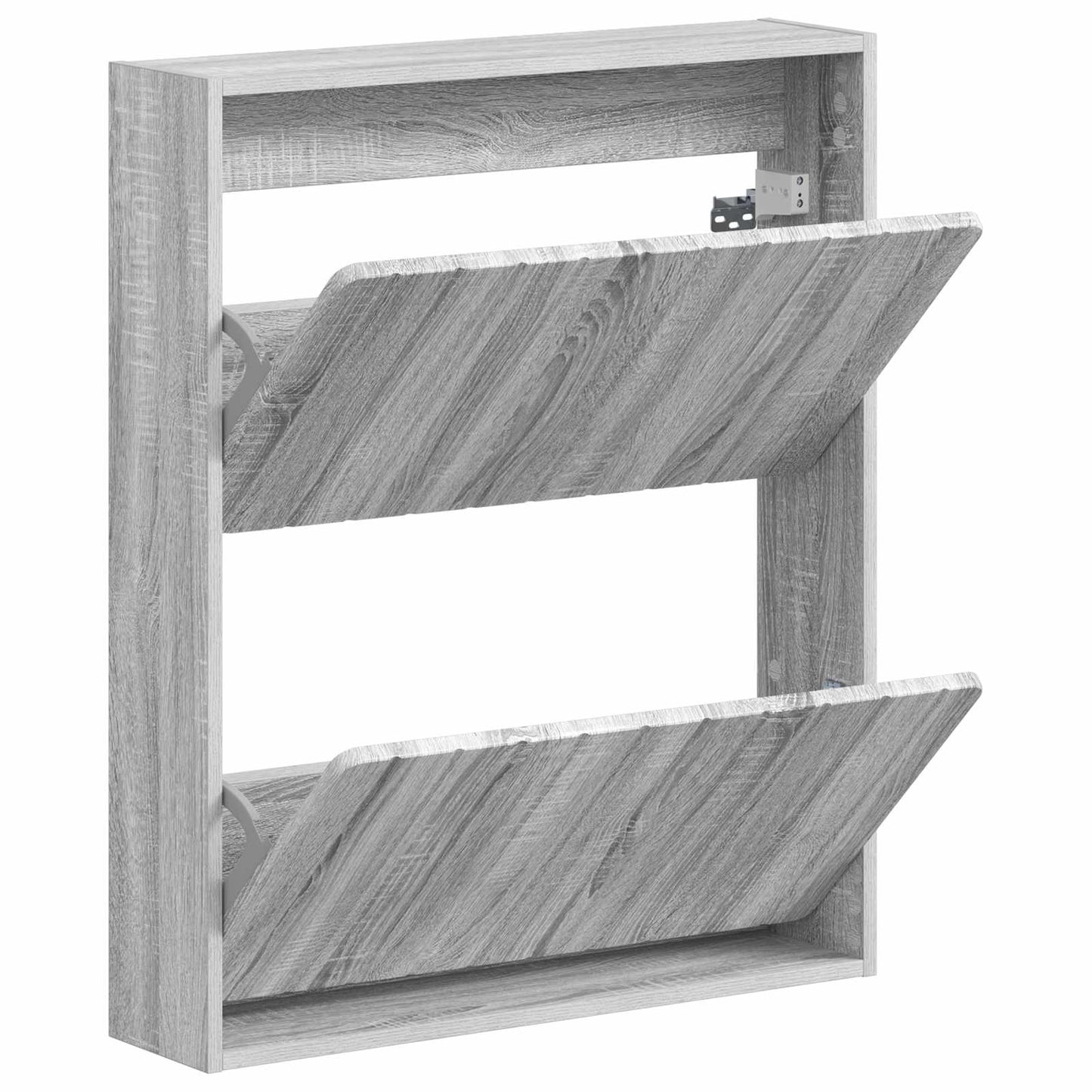 Wall-Mounted Shoe Cabinet ZWOLLE 71 x 17 x 86 cm Grey Sonoma