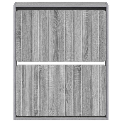 Wall-Mounted Shoe Cabinet ZWOLLE 71 x 17 x 86 cm Grey Sonoma