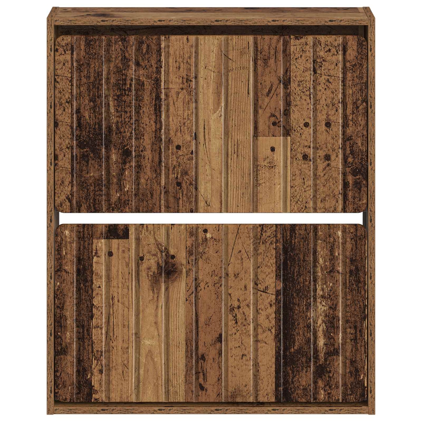Wall-Mounted Shoe Cabinet ZWOLLE 71 x 17 x 86 cm Old Wood