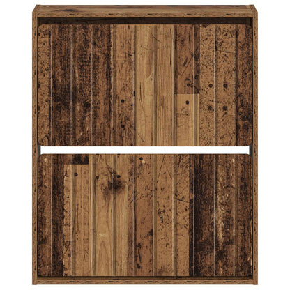 Wall-Mounted Shoe Cabinet ZWOLLE 71 x 17 x 86 cm Old Wood