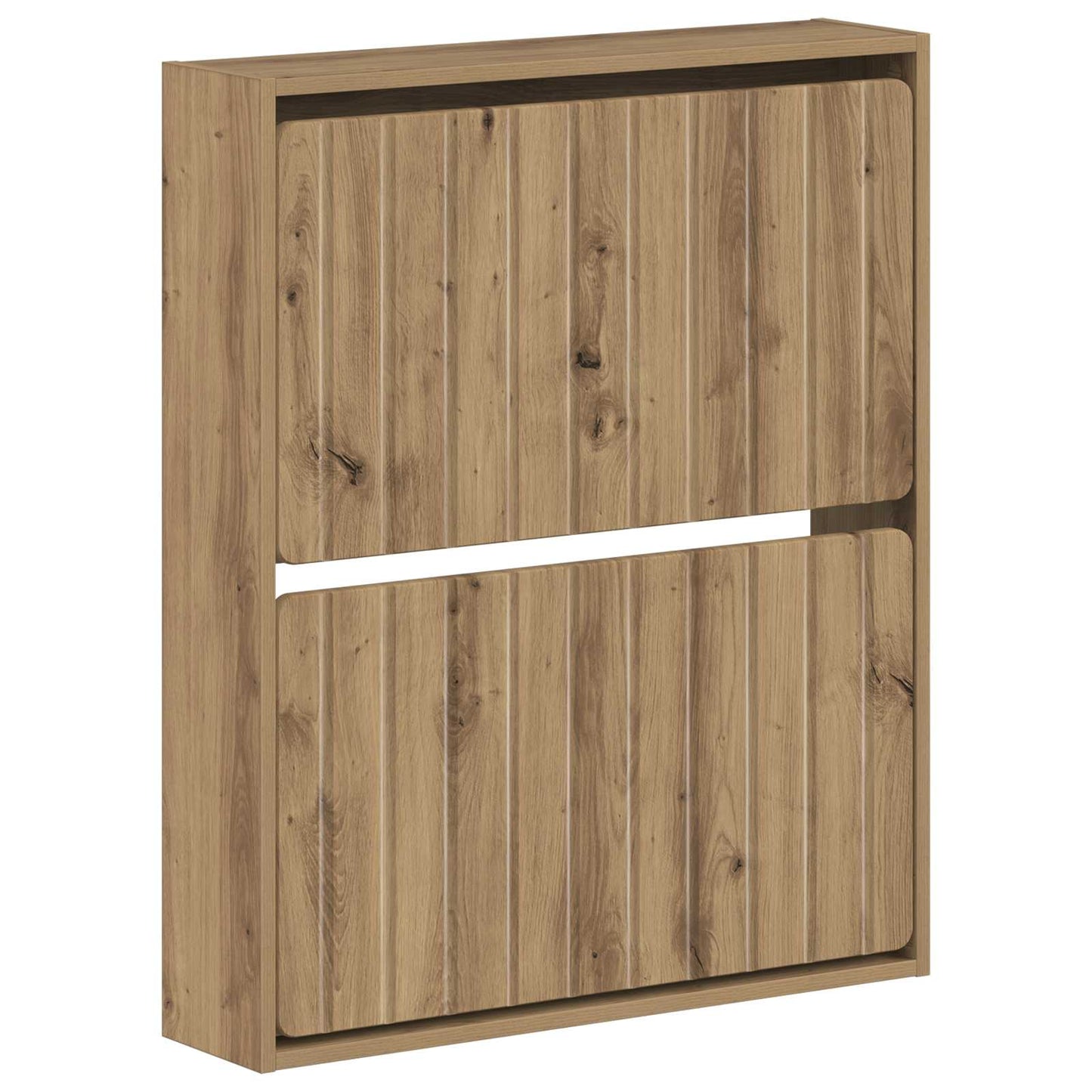 Wall-Mounted Shoe Cabinet ZWOLLE 71 x 17 x 86 cm Artisan Oak