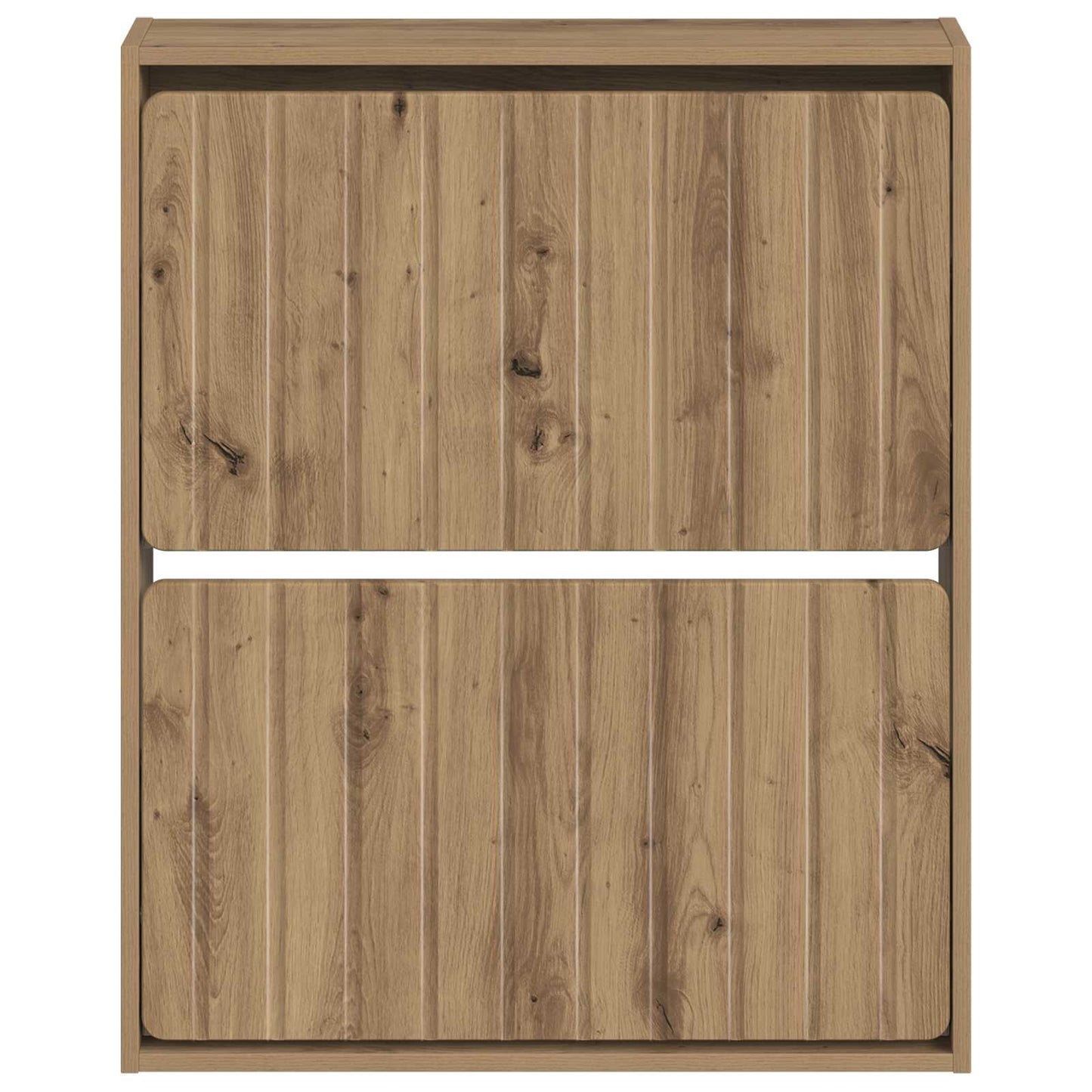 Wall-Mounted Shoe Cabinet ZWOLLE 71 x 17 x 86 cm Artisan Oak