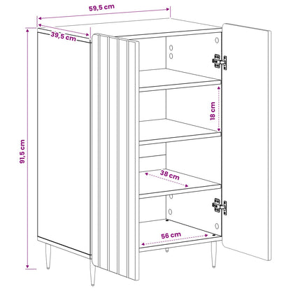 Shoe Cabinet ZWOLLE 59.5 x 39.5 x 91.5 cm Engineered Wood White