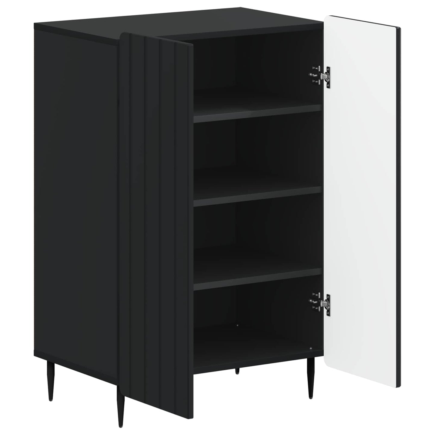 Shoe Cabinet ZWOLLE 59.5 x 39.5 x 91.5 cm Engineered Wood Black