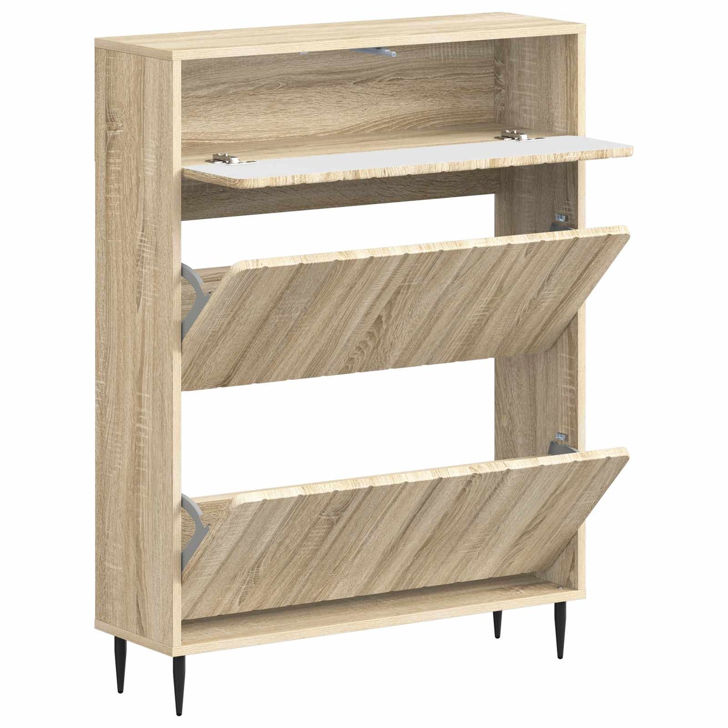 Shoe Cabinet ZWOLLE 78 x 24 x 103 cm Engineered Wood Sonoma Oak