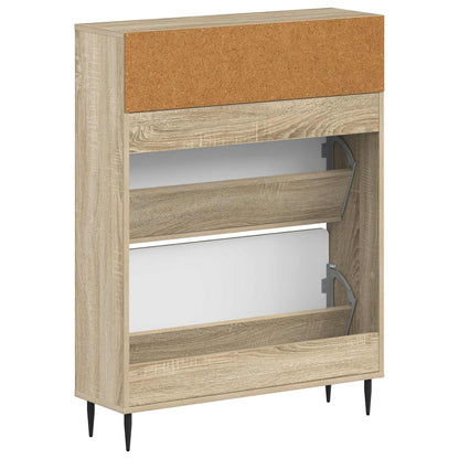Shoe Cabinet ZWOLLE 78 x 24 x 103 cm Engineered Wood Sonoma Oak