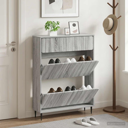 Shoe Cabinet ZWOLLE 78 x 24 x 103 cm Engineered Wood